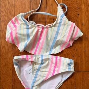 Vineyard Vines Kids Swim Bikini - Pink, Blue, Yellow Stripes